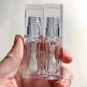 6ml Square Clear Lipgloss Tube Bottle For Makeup & Cosmetic Businesses