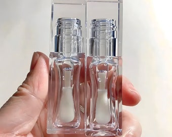 6ml Square Clear Lipgloss Tube Bottle For Makeup & Cosmetic Businesses