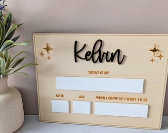 Back To School Sign | School Photo Prop | Dry Erase Board | First Day Sign | Last Day Sign