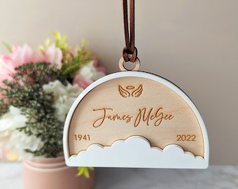 Memorial Ornament | In Heaven | Cloud Remembrance Gift | Angel In Heaven | Personalized Gift