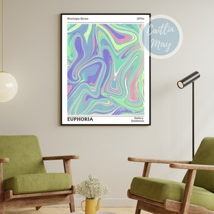 Aura Poster, Retro Gradient Poster, Grainy Gradient, Affirmation Poster, Retro Aura Gradient, Aesthetic Poster, Psychedelic Poster, Euphoria