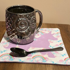 Unicorn Mug Rug #3