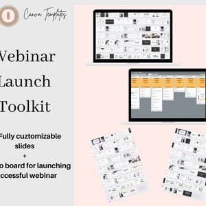 Webinar Template | Webinar Launch Checklist | Webinar Launch Trello | Slides & Complete Launch Process | Online Coach