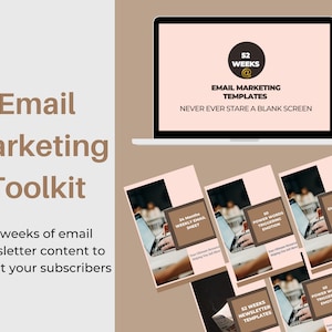 Email Marketing Toolkit | 1 Year Email Marketing Templates & Guide I Email Marketing Templates | Scripted Email Templates