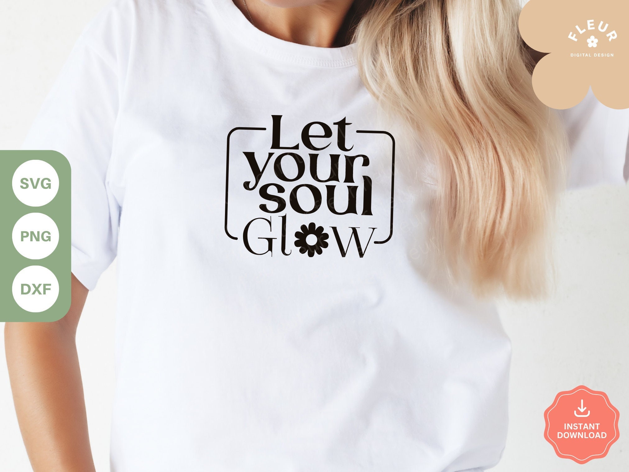 Let Your Soul Glow SVG Quote Svg Cut Files for Cricut Self Etsy