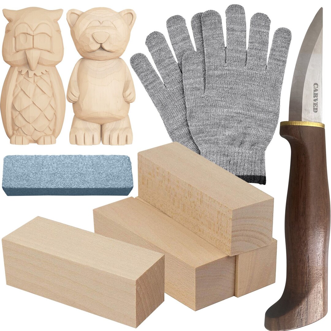 Wood Carving Kit for Beginners Wood Whittling Kit for Etsy
