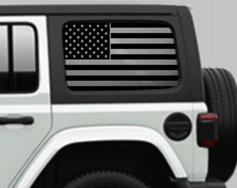 American Flag Side Window Decals Fits Jeep Wrangler. Regular - Etsy