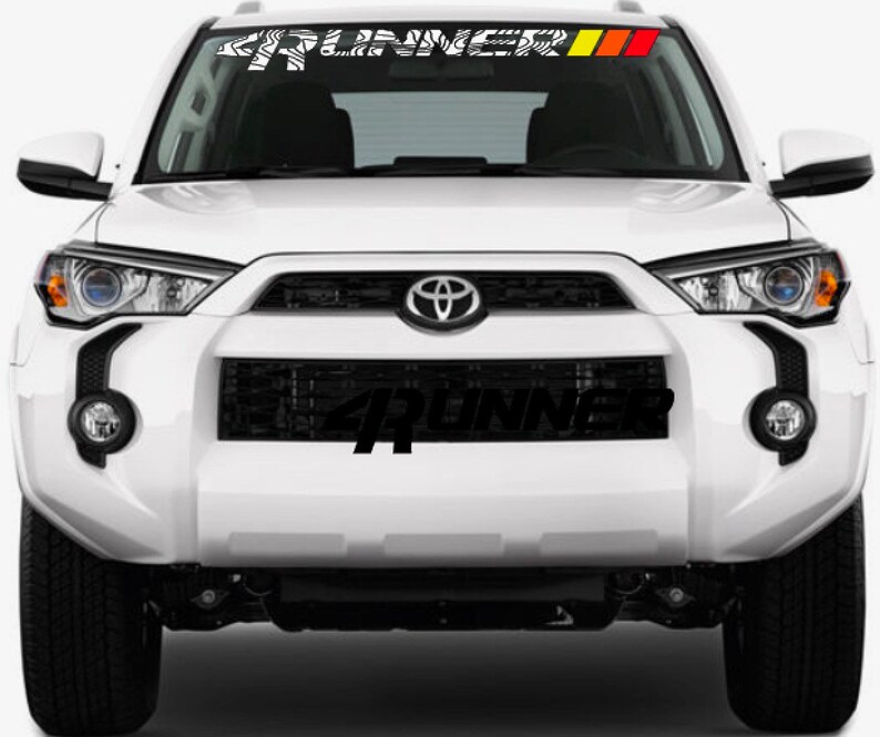 4runner Windshield Banner Decal With Heritage retro Stripes Etsy India