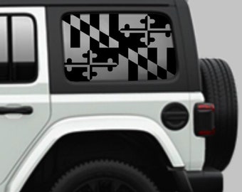 Jeep Wrangler Maryland Decals - Etsy