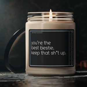 Valentines Day Gift For Bestie Best Friend Gift Box Funny Candle For BFF Birthday Gift For Best Friend Candle Coworker Gifts I Love You Gift