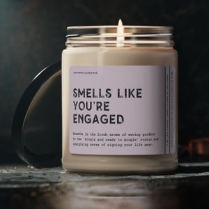 Engagement Gift For Best Friend, Funny Engaged Couple Gift, Engagement Candle Funny, Bride To Be Engagement Gift For Her, Bridal Shower Gift