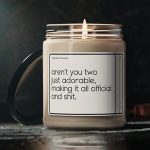 Funny Engagement Gift For Friend Funny Wedding Gift For Bride And Groom Married Couple Gifts Bridal Shower Gift Funny Candle For Newlyweds