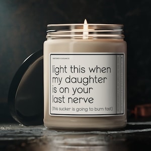 Future Son In Law Gift For Son in Law Funny Wedding Gift, Future Son in Law Candle, Wedding Gift For Groom From Mother In Law Father In Law