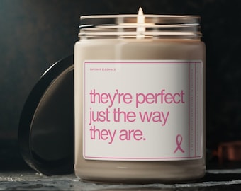 Mastectomy Gifts, Breast Cancer Survivor Candle, Gift for Wife Battling Cancer, Funny Breast Cancer Gift Mom Surviving Cancer Breast Removal