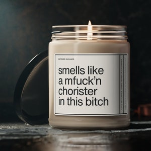 Chorister Gift, Funny Gift For Choir Singer, Chorister Candle, Smells Like, Church Choir Singer, Musician Gifts, Church Choir Candle Present