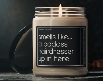 Hairdresser Gift For Hairdresser, Hair Stylist Gift, Funny Gift For Hairdresser, Funny Candle For Hair Dresser, Funny Hair Stylist Gifts