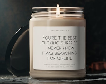 Grappig jubileumcadeau voor vriend, online datingcadeau voor vriendin, online kaars gevonden, grappig Valentijnsdagcadeau, datingappcadeaus