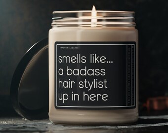 Hair Stylist Gift, Funny Gift For Hair Stylist Candle, Hairstylist Gifts, Hairstylist Candle, Hair Stylist Appreciation Gift Hair Dresser