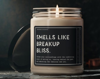 Breakup Candle, Breakup Gift For Friend, Funny Divorce Gift For Sister, Moving On Gift For Bestie, Newly Single Gift After Divorce Candle