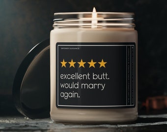 Excellent Butt Would Marry Again Candle Funny Gift For Wife Valentines Day Gift Funny Candle For Wife Gag Gift Anniversary Birthday Gift