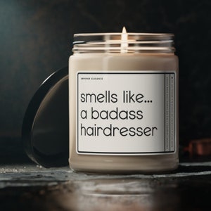 Cadeau de coiffeur pour coiffeur, cadeau de coiffeur, cadeau drôle pour coiffeur, bougie drôle pour coiffeur meilleure idée de cadeau de coiffeur