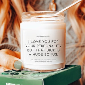 I Love You For Your Personality Candle, Gift For Him, Boyfriend Gifts, Gifts For Men, Gift For Husband, Funny Gifts For Him, Valentines Day