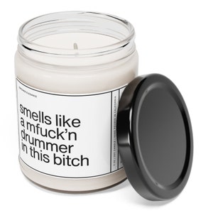 Smells Like Drummer Candle, Funny Drummer Gift, Funny Gift For Drummer, Drum Players, Musician Gifts, Band Member Gift, Playing The Drums image 3