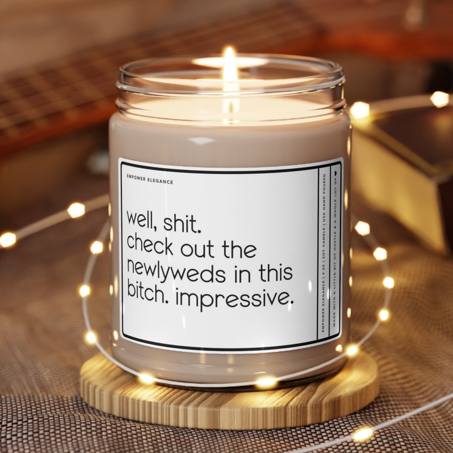 Funny Newlyweds Gift, Wedding Gift for Bride and Groom, Wedding Candle