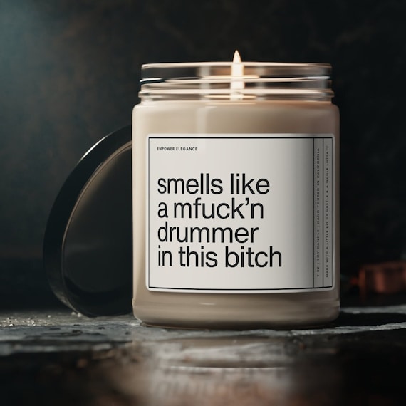 Smells Like Drummer Candle, Funny Drummer Gift, Funny Gift For Drummer, Drum Players, Musician Gifts, Band Member Gift, Playing The Drums