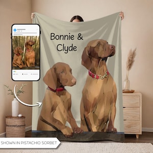 Custom Pet Blanket with Photo + Name Personalized Dog Memorial Gift for Pet Lover Custom Dog Blanket Cat Keepsake Pet Loss Gift Dog Mom Dad