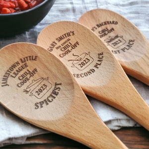 Chili Cookoff Trophy Spoon, Personalized First Place Award For Chili Cook Off Winners And Prizes, Chili Cookoff Award, Chili Cookoff Prize