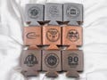 Custom Logo Leatherette Can Cooler, Engraved Beverage Holder, Business Gift