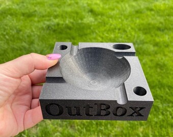 Ash Tray OutBox: 4 Cigar Rests, 2 Cigar Holders, and 1 lighter Holder, Gift for her, Gift for him, Free Shipping, Birthday Gifts, Sister Gif