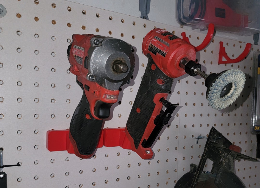 Milwaukee Power Tool Pegboard Holder Set of 2, M12 Tool Holder, Brother Gift, Father Day Gift