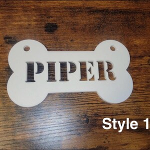 Kennel Pet Name Plates, Set of 2, Crate Pet Tags, Doghouse Signs, Dog ...