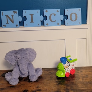 Customizable Kid Name Puzzle - Montessori Toy , 2 years +, Toddler Toys