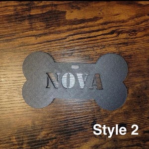 Kennel Pet Name Plates, Set of 2, Crate Pet Tags, Doghouse Signs, Dog ...