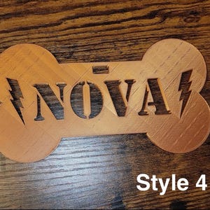 Kennel Pet Name Plates, Set of 2, Crate Pet Tags, Doghouse Signs, Dog ...