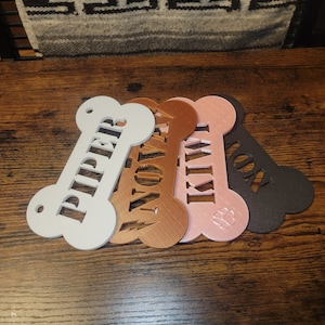 Kennel Pet Name Plates, Set of 2,  Crate Pet Tags, Doghouse Signs, Dog Gift