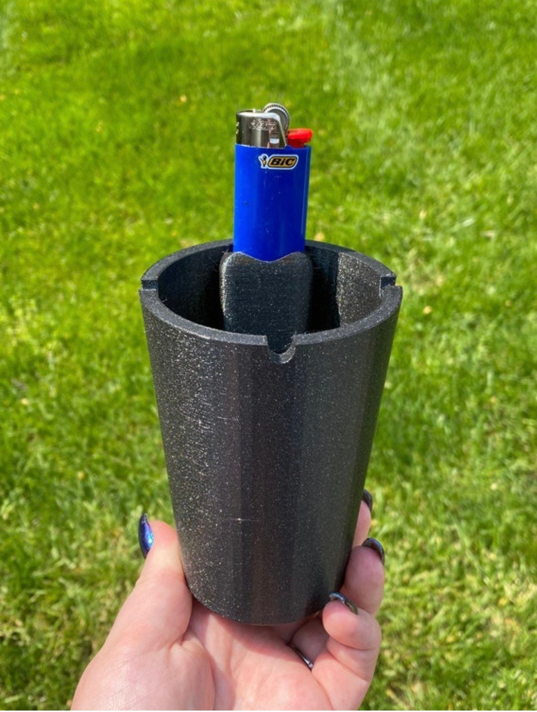 Car Ashtray With Lighter Holder Etsy