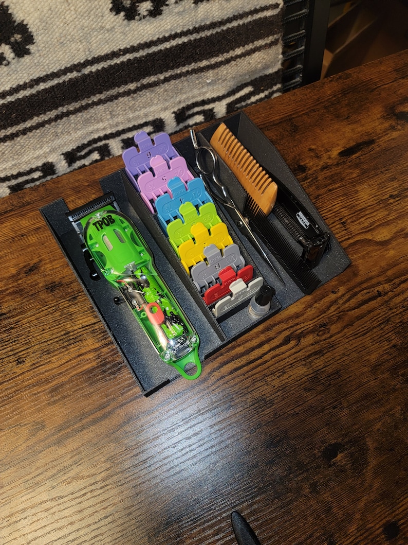 Barber Organizer Stand, Hair Clipper Guard Organization, One Blade Slot