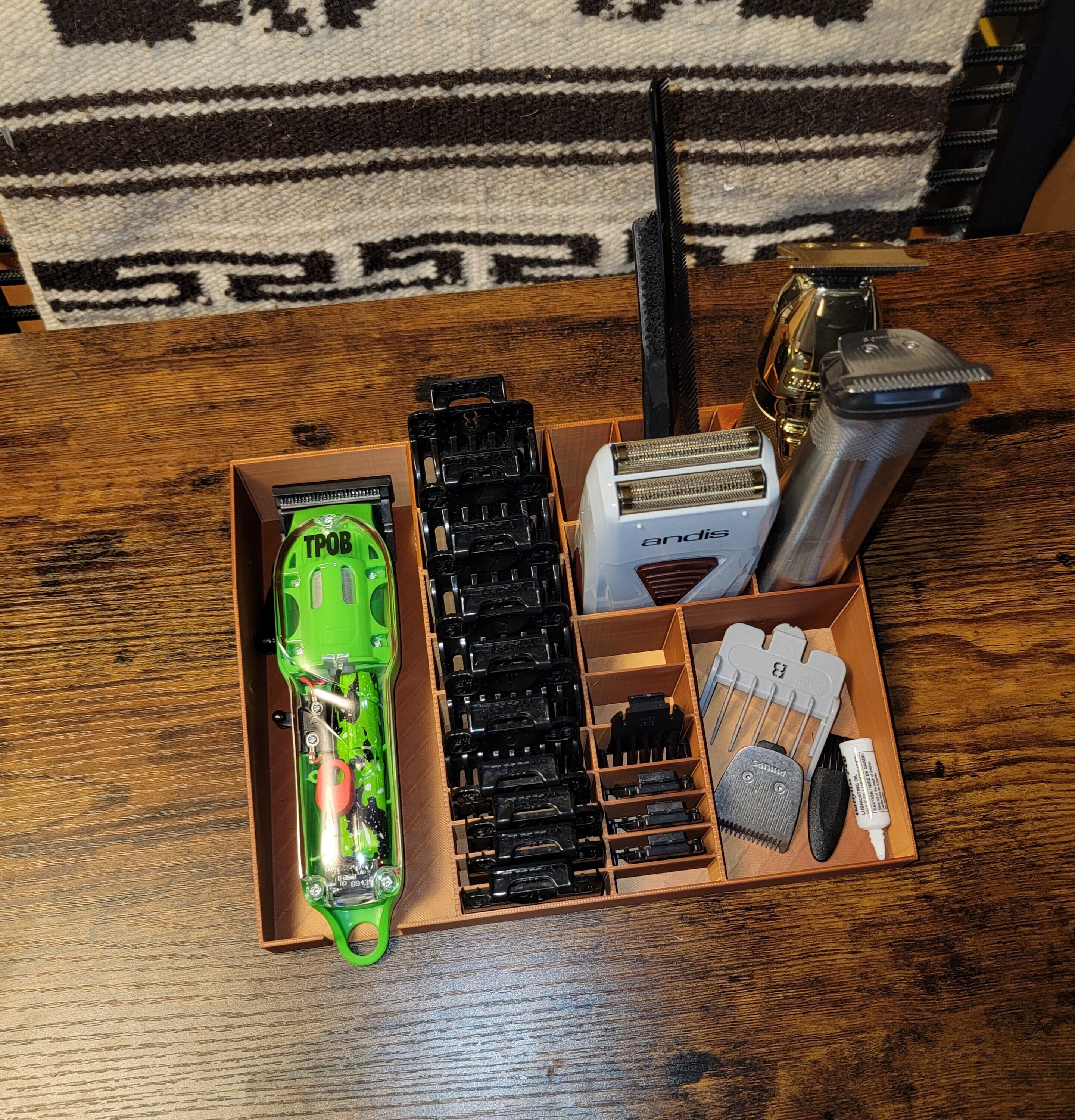 Razor Organizer Stand, Babylisspro Trimmer and Andis Shaver Slot