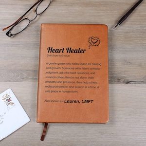 Personalized Therapist Gift – Heart Healer Journal for Counselor, Psychologist, or Mental Health Professional image 10