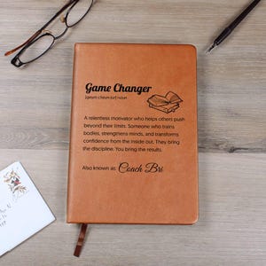 Personalized Personal Trainer Journal Gift – Custom Game Changer Fitness Notebook image 7