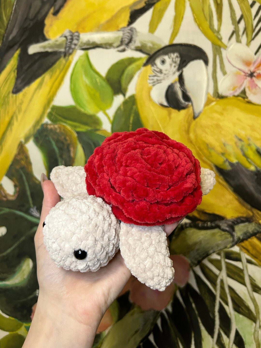 Rose Turtle Crochet Amigurumi Pattern Valentines PATTERN ONLY PDF Etsy