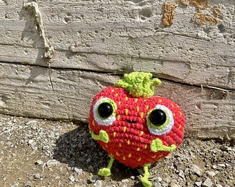 Barry the Strawberry Amigurumi Crochet Pattern *PATTERN ONLY* PDF *Digital Item*
