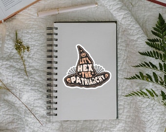 Hex the Patriarchy Sticker | Feminist Witchcraft Vinyl Decal