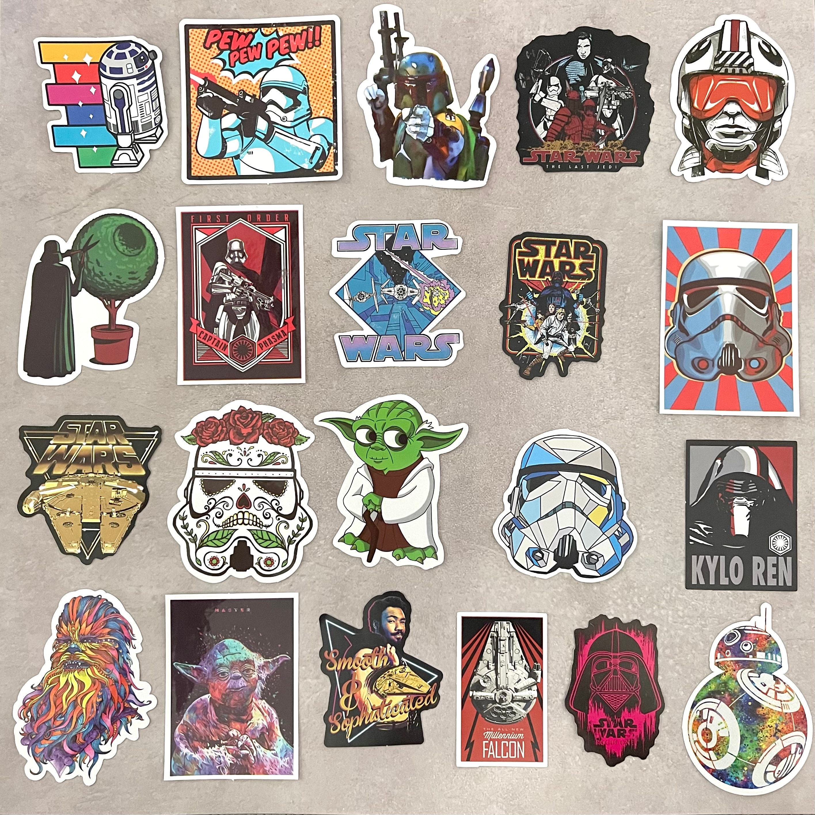Star Wars Sticker Pack FREE SHIPPING - Etsy