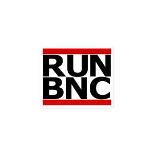 Run BNC | Filmmaker Sticker | Photography Stickers | Cinematography Sticker | Vinyl Sticker | Film Industry Stickers | Film Producer Gift