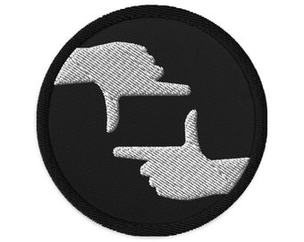 Camera Hands Patch | Patch for Filmmakers | Cinematography Patch | Embroidered Patch | Camera Patch | Photographer Patch | Filmmaker Gift